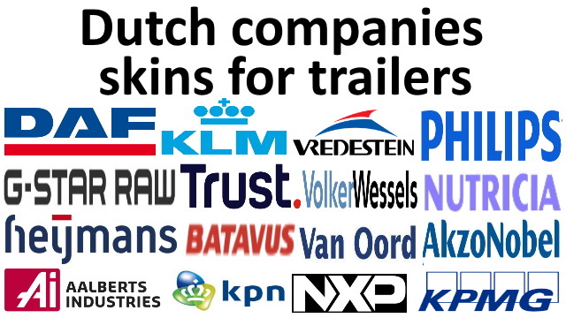 Dutch companies skins for trailers