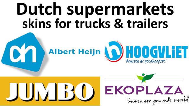 Dutch supermarkets skins for trucks & trailers