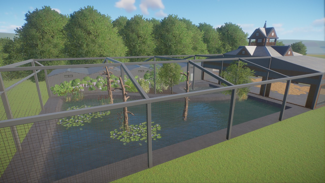 Starter Red-crowned crane habitat