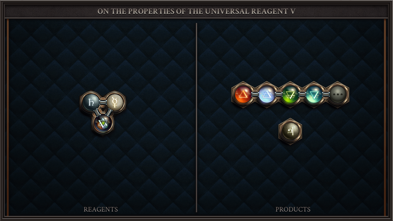ON THE PROPERTIES OF THE UNIVERSAL REAGENT V