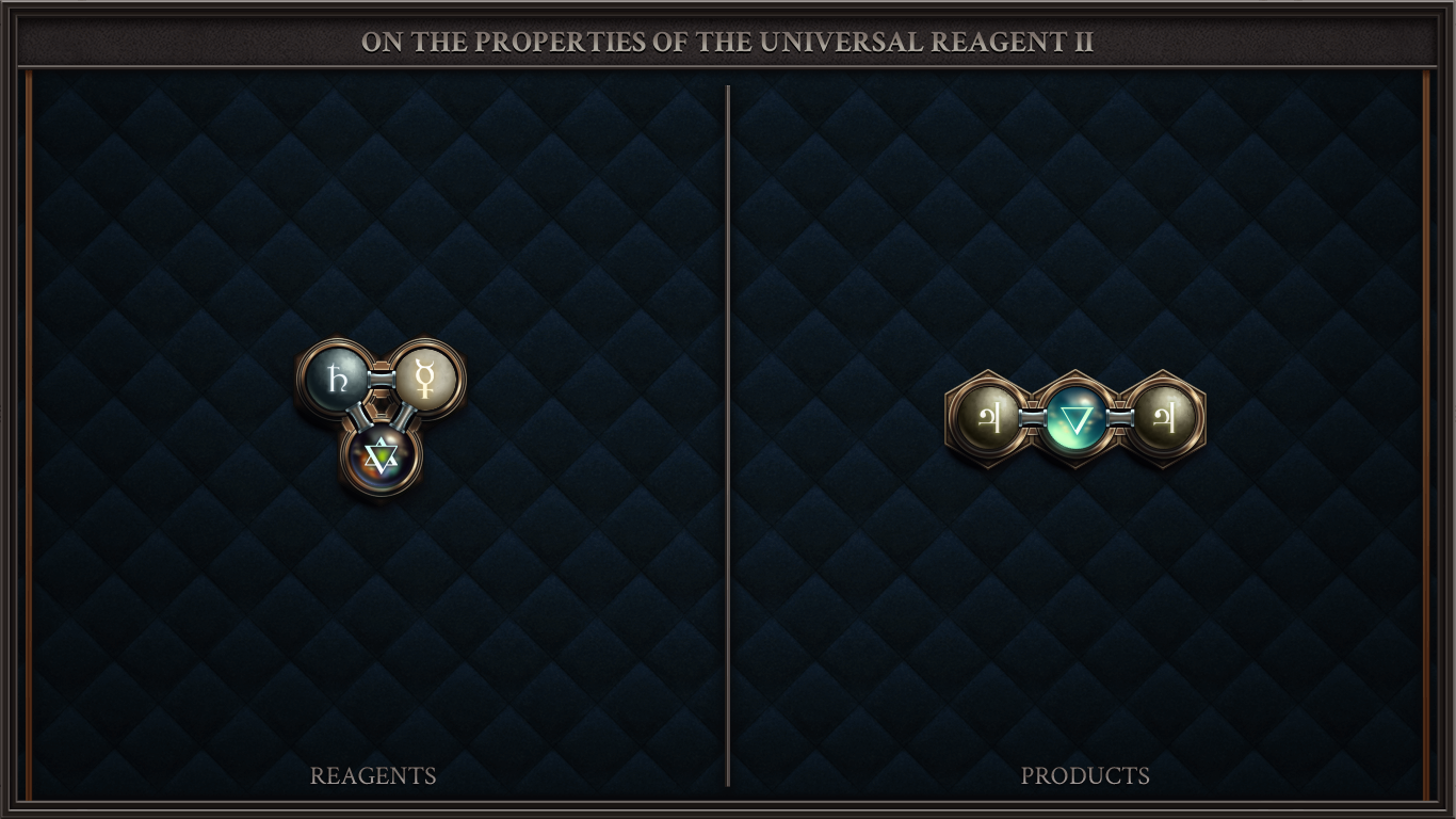 ON THE PROPERTIES OF THE UNIVERSAL REAGENT II