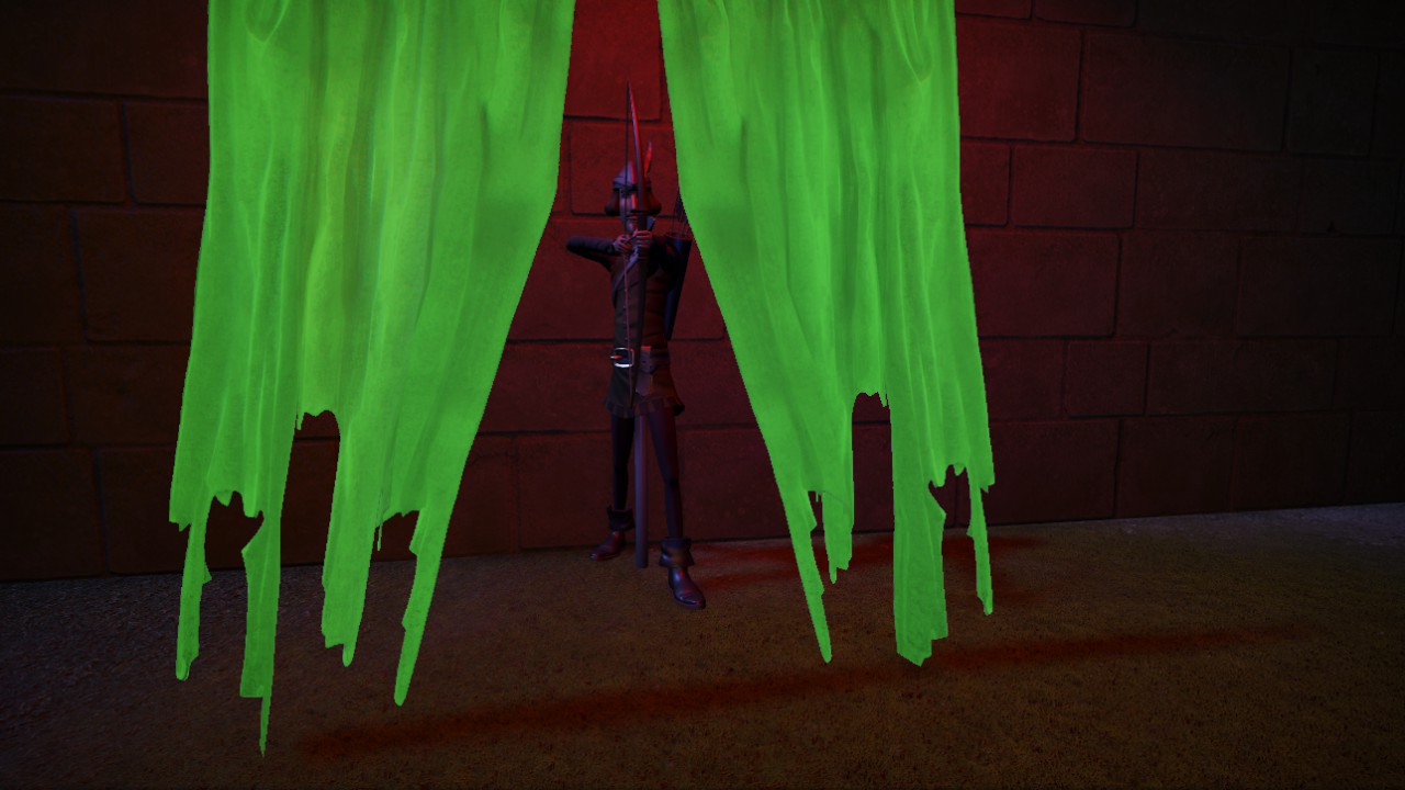 Sliding Spooky Glow Curtain (Animated + Flexicolor)