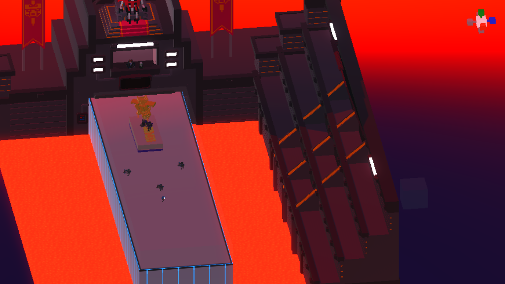Hammer + lava pit = dead human