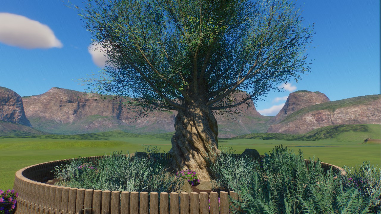 Tree With Plant Bed