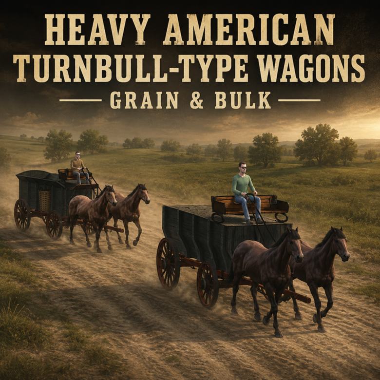 Heavy American Turnbull-Type Wagons — Grain & Bulk