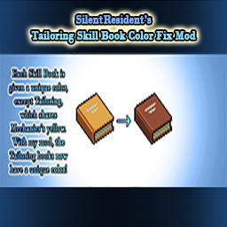 SR's Tailoring Skill Book Color Fix Mod – Project Zomboid Mod