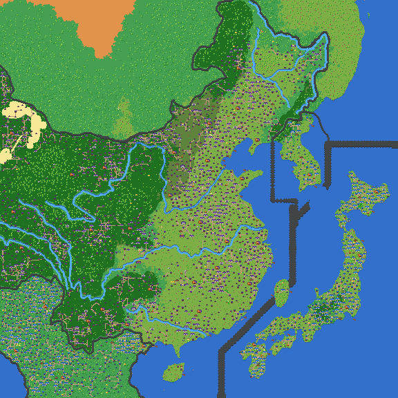抗日战争 九一八前 | Map of China, War Against Japanese Aggression