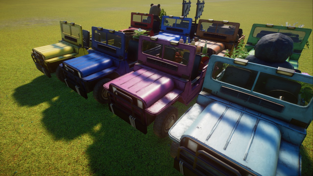 Colored Staff Vehicles