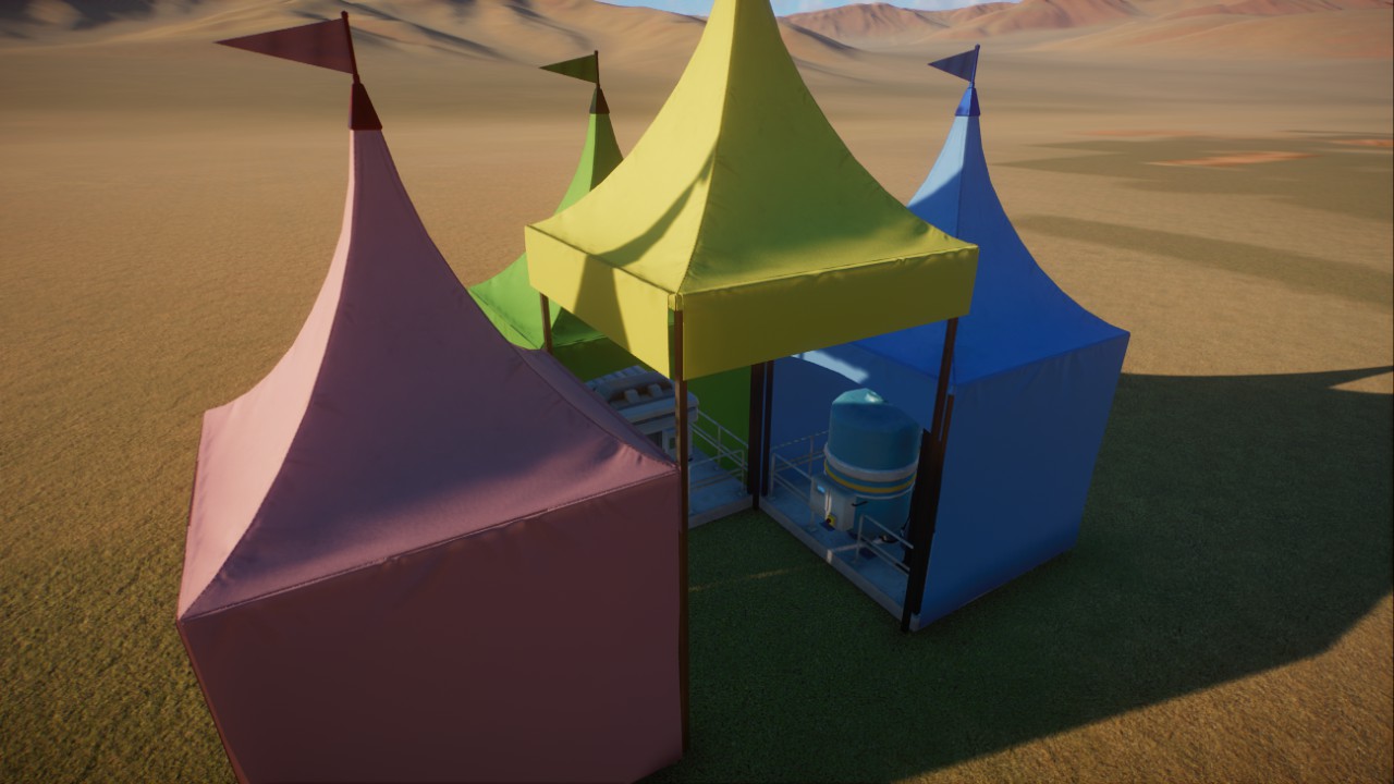 Power + Water Medieval Tents