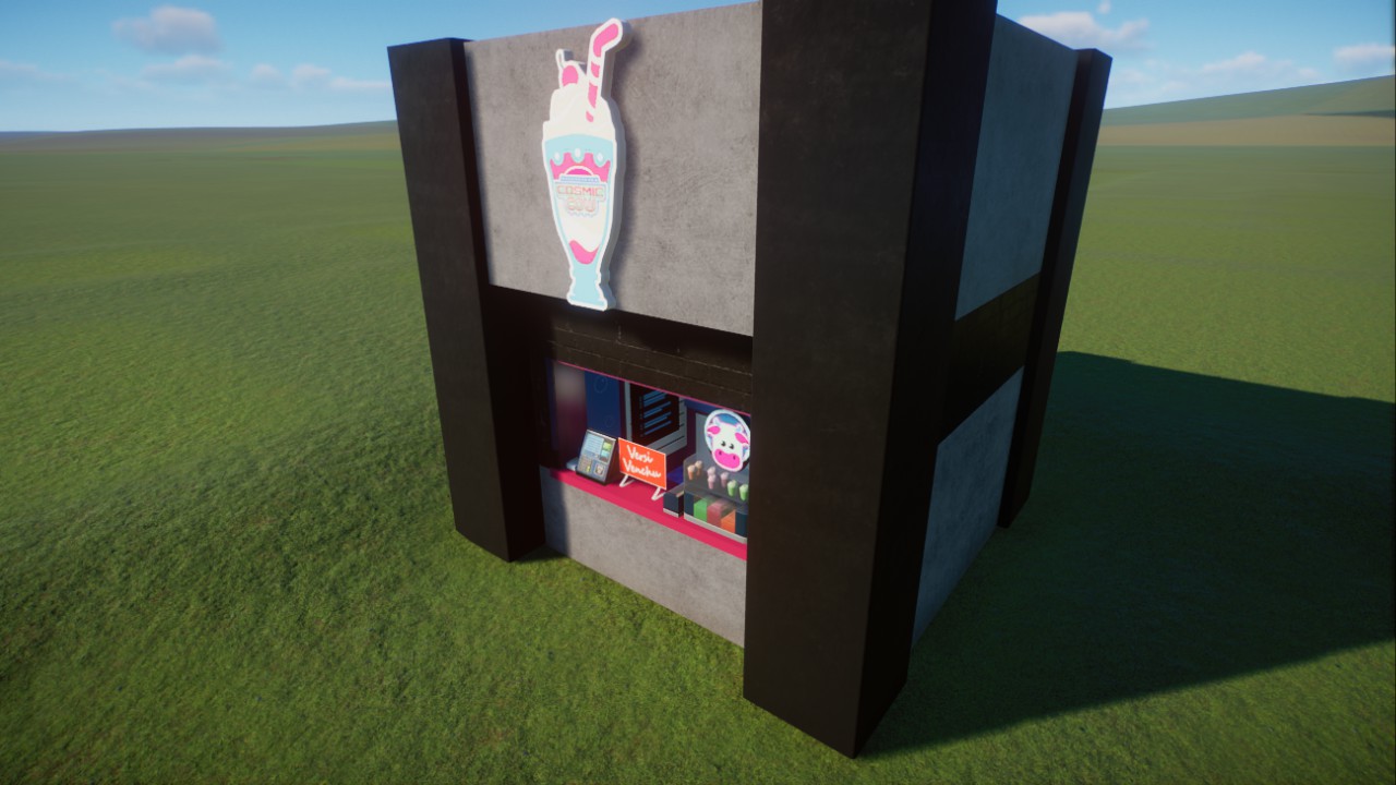 Simple Brutalist Cosmic Cow Milkshakes