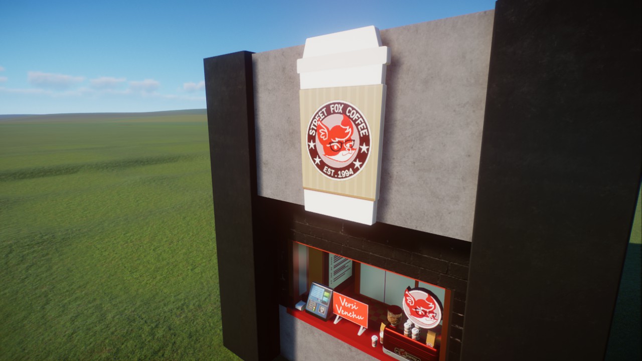 Simple Brutalist Street Fox Coffee