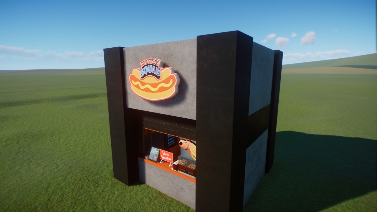 Simple Brutalist Hotdog Squad