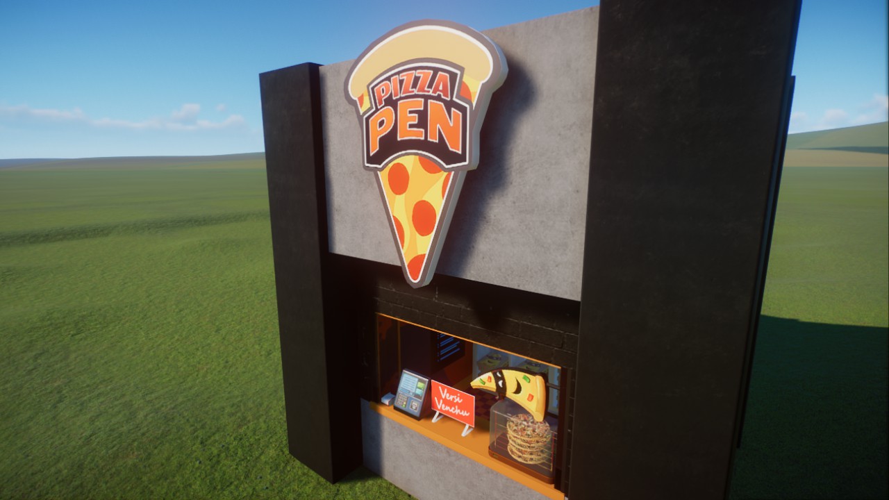 Simple Brutalist Pipshot Pizza Pen