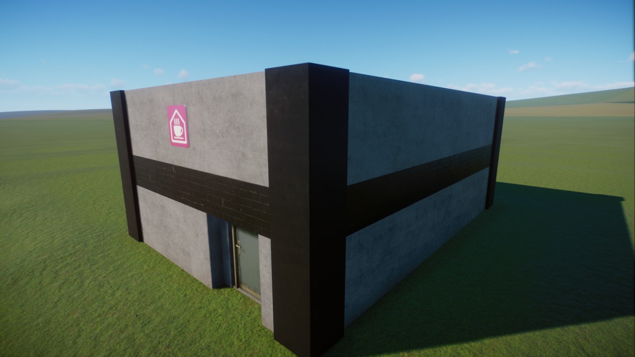Simple Brutalist Staff Building Large