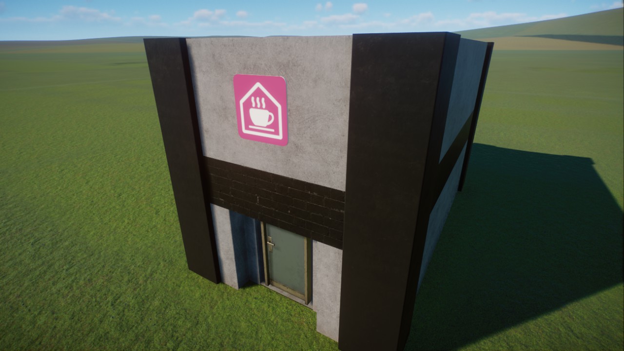 Simple Brutalist Staff Building