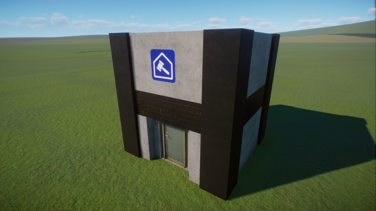 Simple Brutalist Trade Center