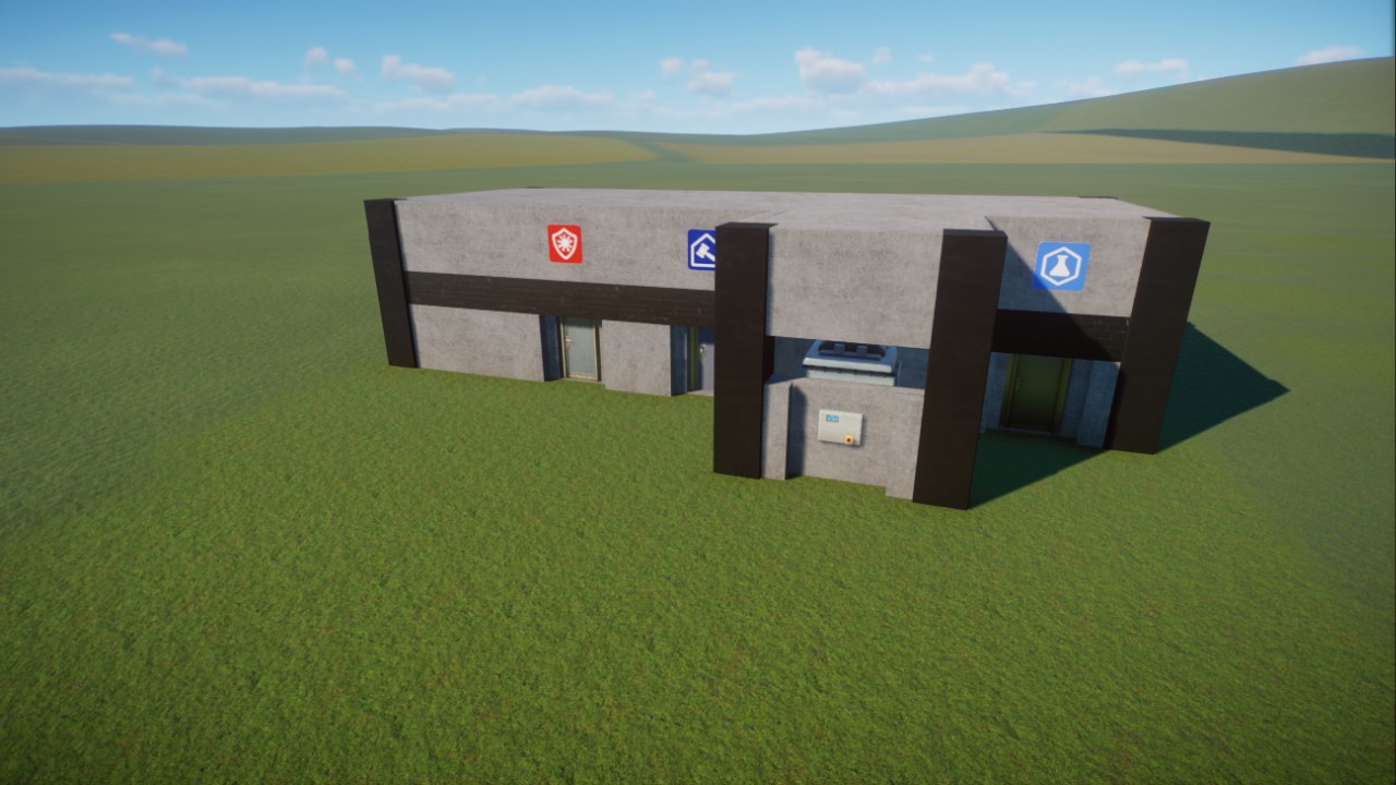 Simple Brutalist Starter Buildings