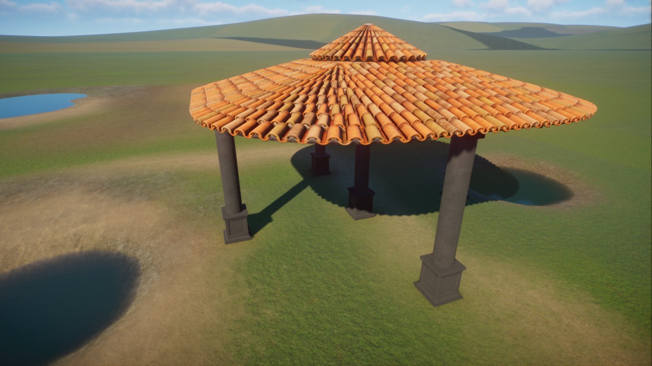 Terracotta Overhang Shelter