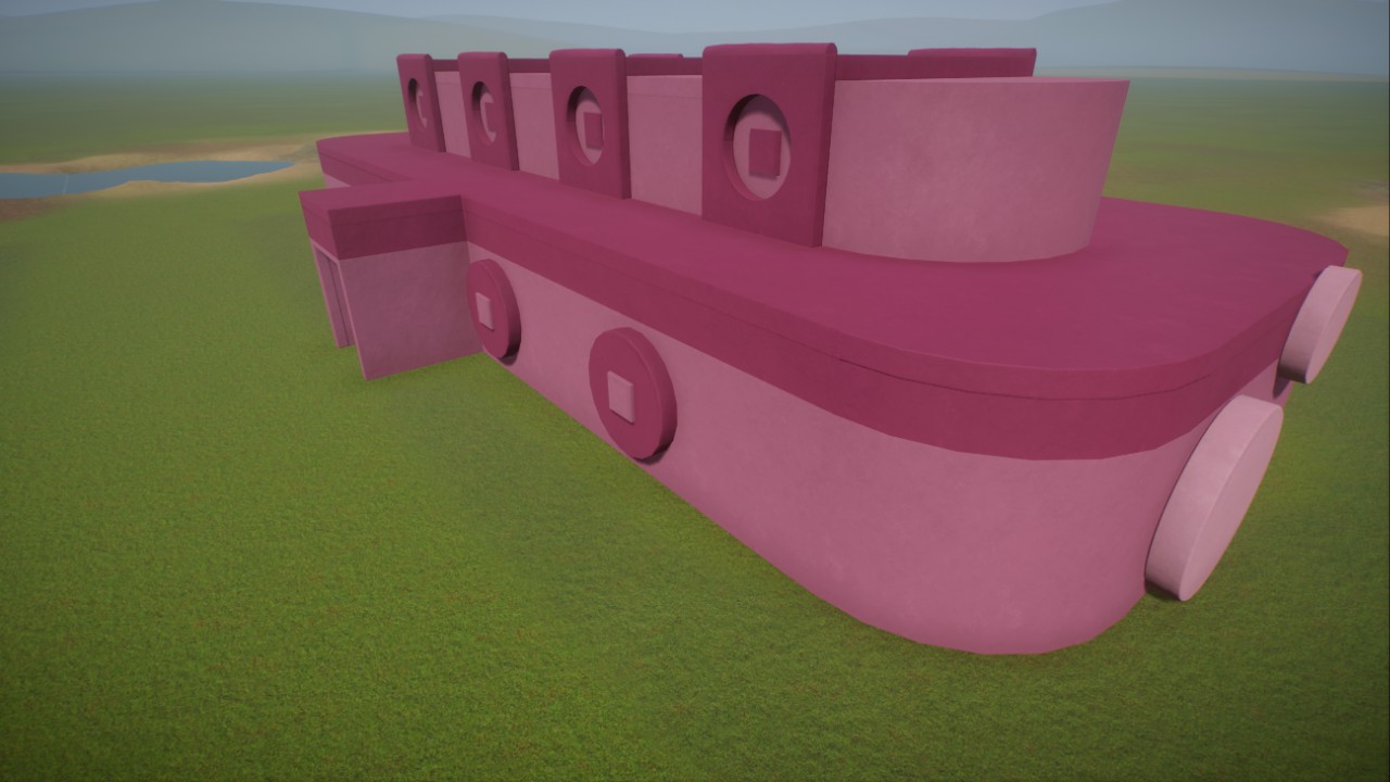 Colorful Pink Exhibit Hall