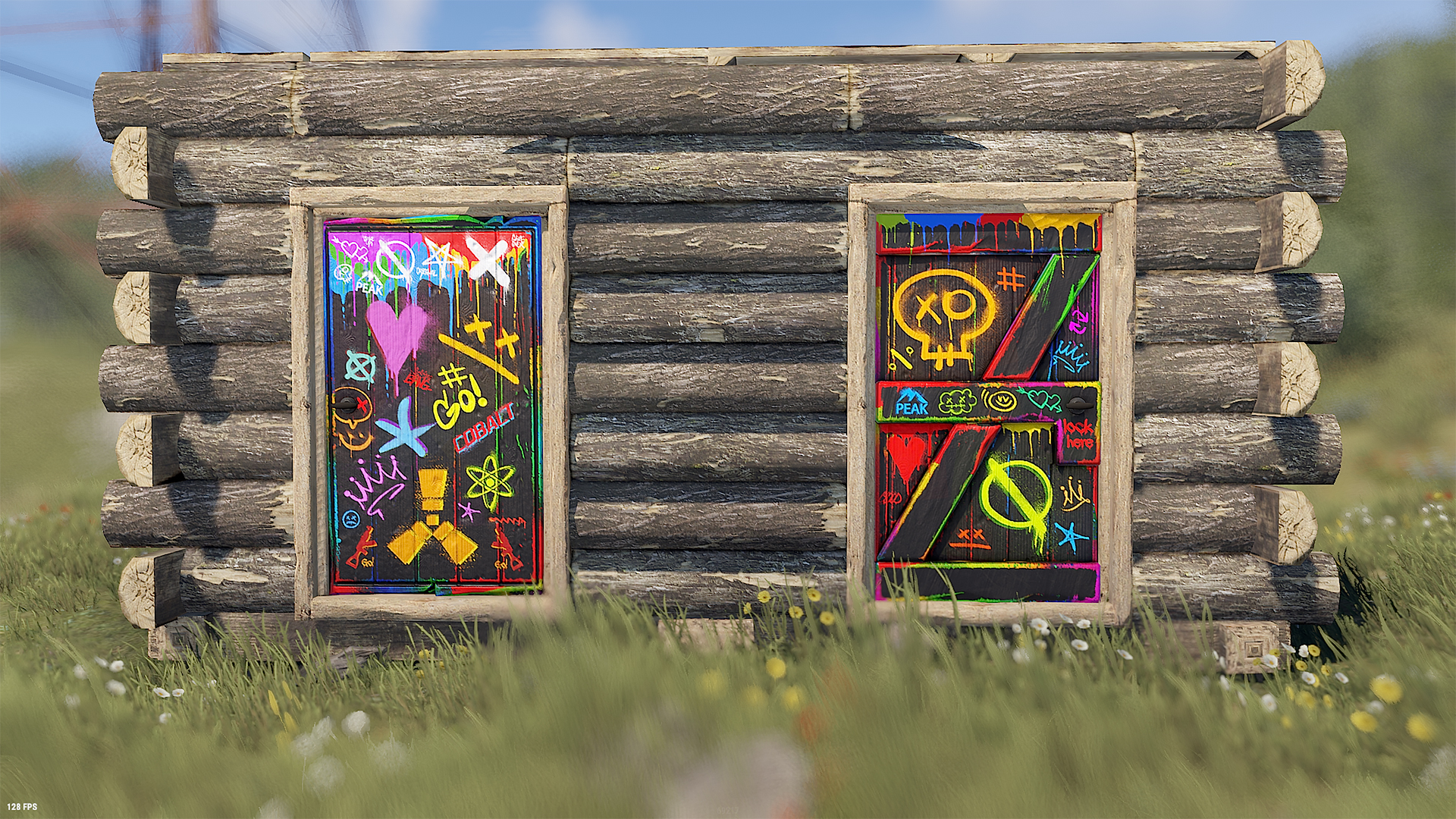 Spraycan Wooden Door
