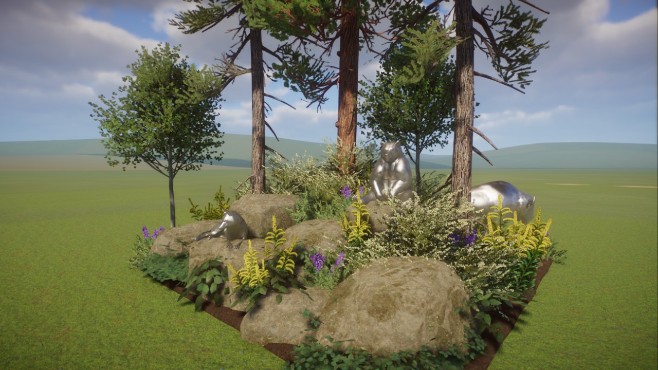 North American Animal Statue Centerpiece preview