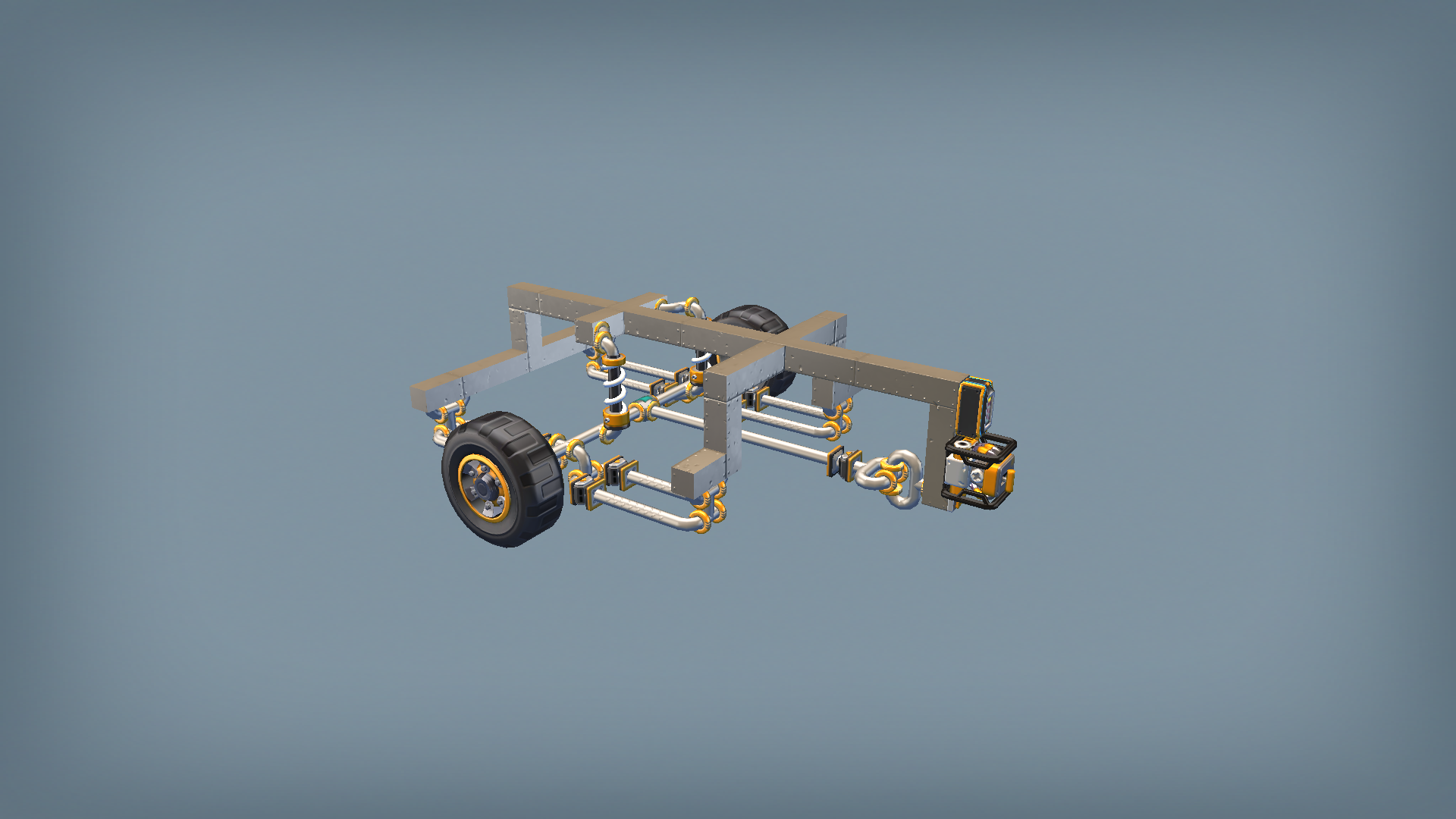 Realistic leaf spring suspension