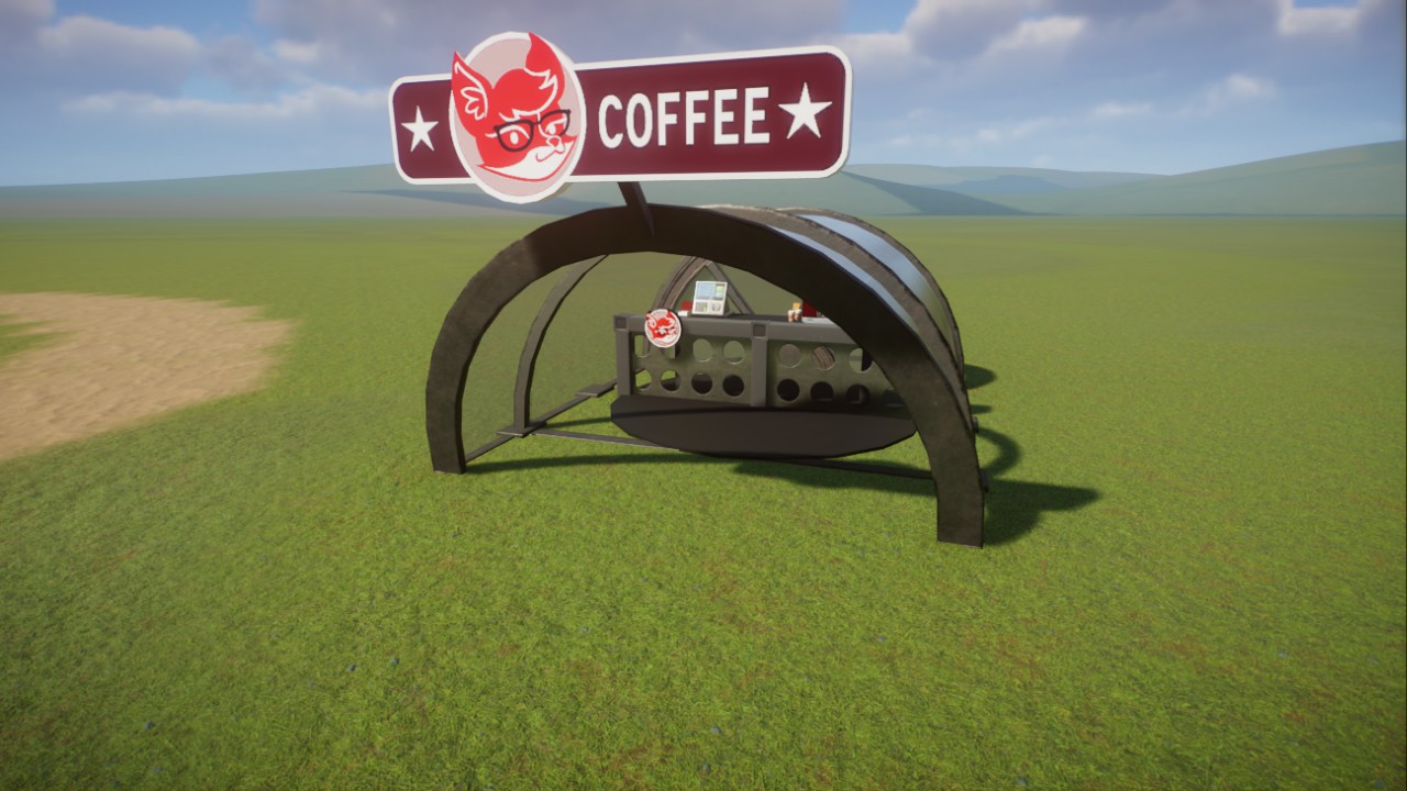 Glass Street Fox Coffee Counter
