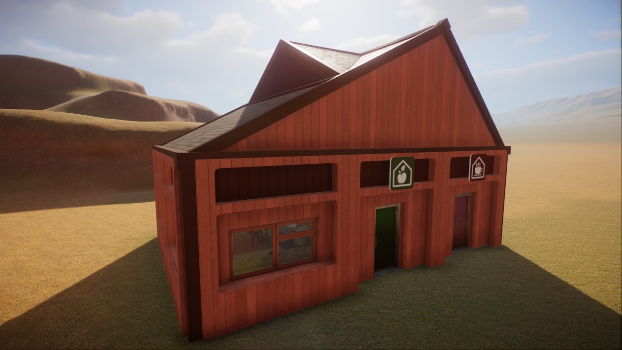 Wood Keeper Hut + Staff Building