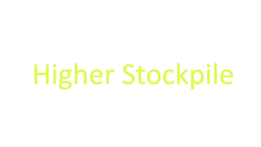 Higher Stockpile