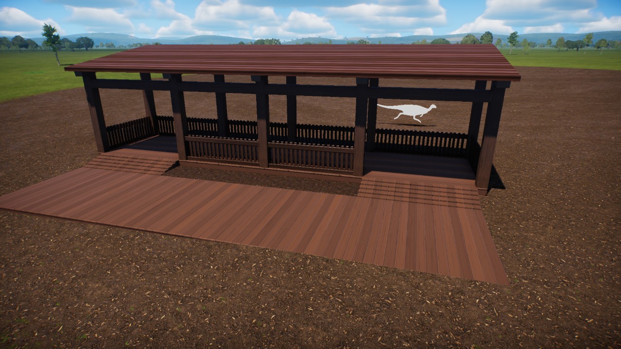 Shaded wooden viewing platform preview