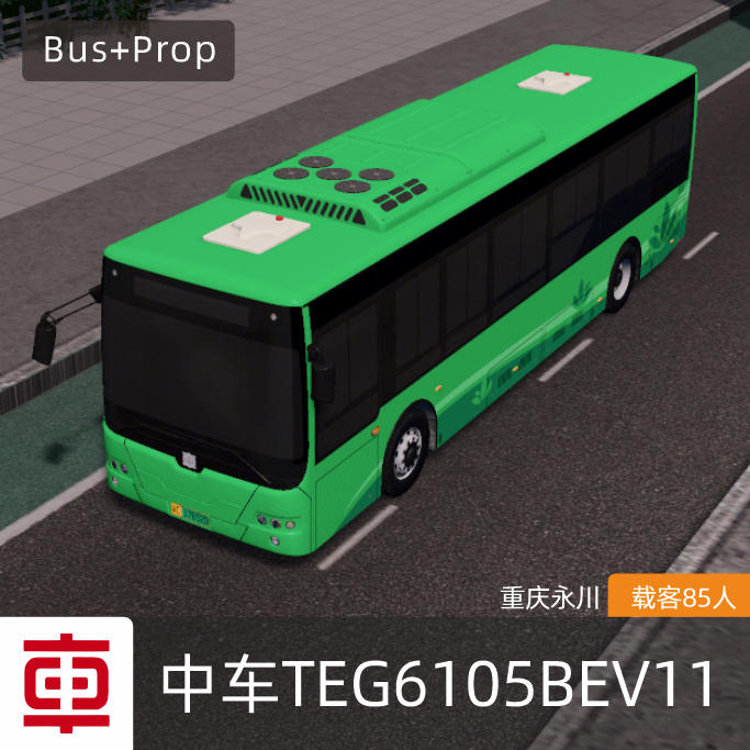 中车TEG6105BEV11-重庆永川 CRRC Bus Chongqing China