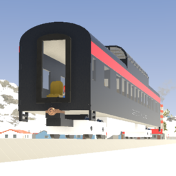 Zipperton Railroad 85' Coach - Dome