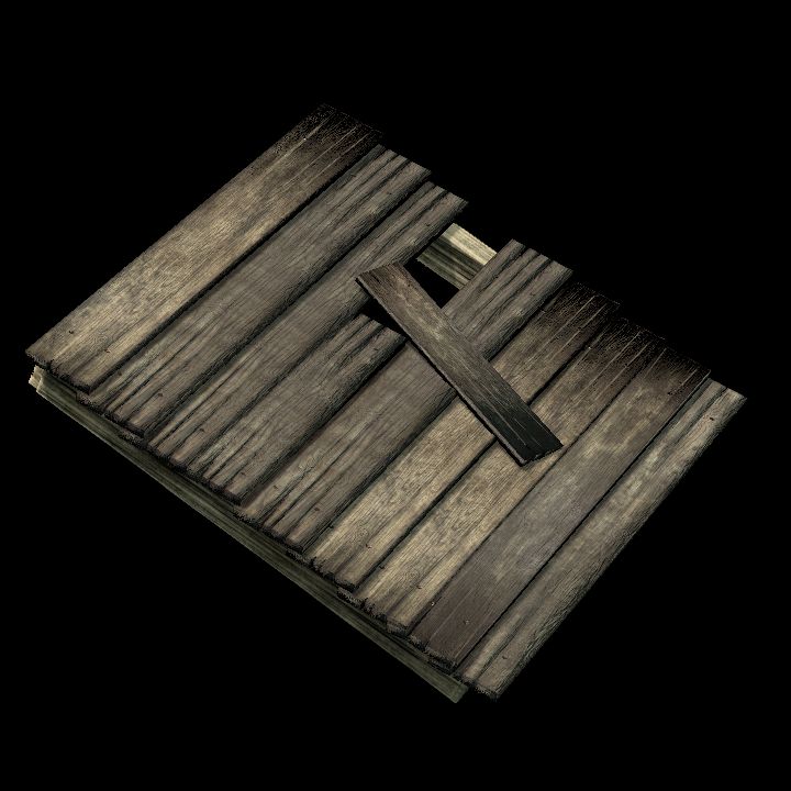 wooden roof #2 D