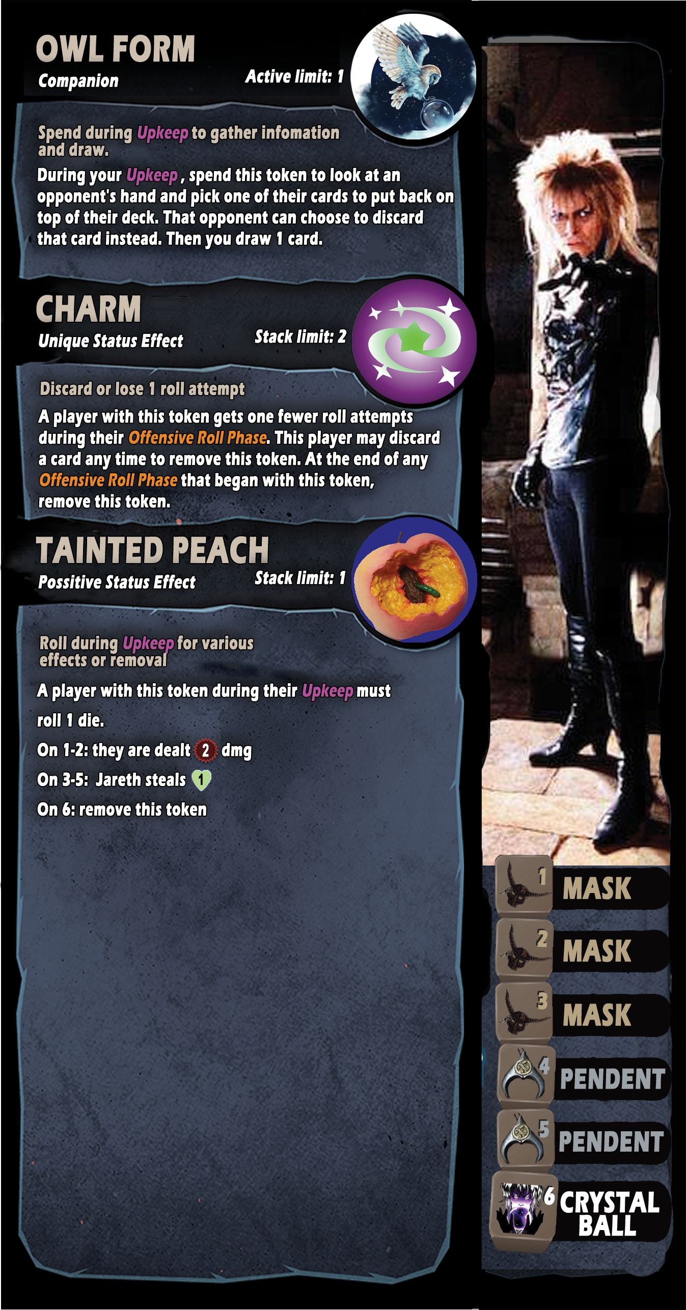 DT Home brew: Jareth the Goblin King: complete ready to print N play