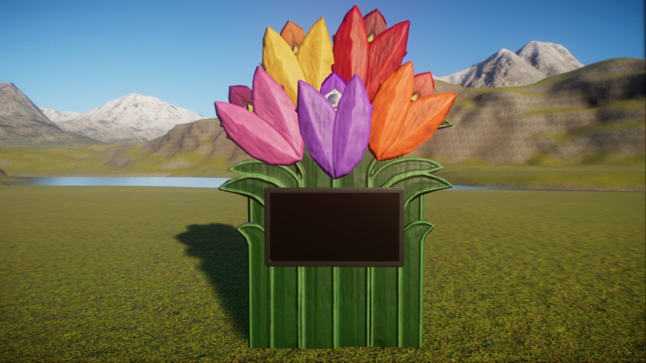 Colourful Tulips Education Board Frame and Speaker