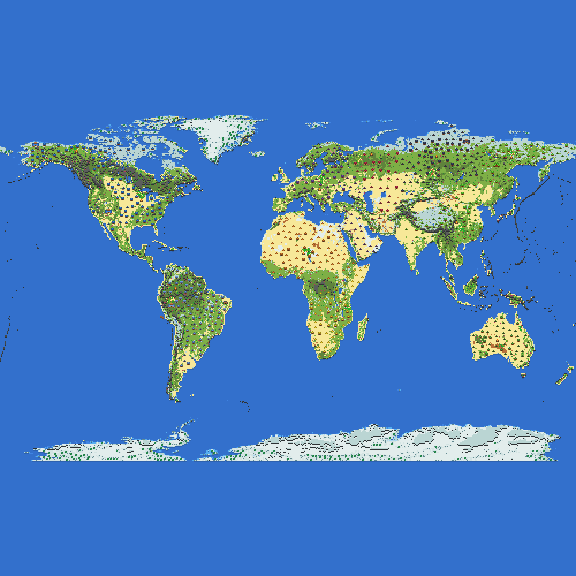 World Map with civilizations