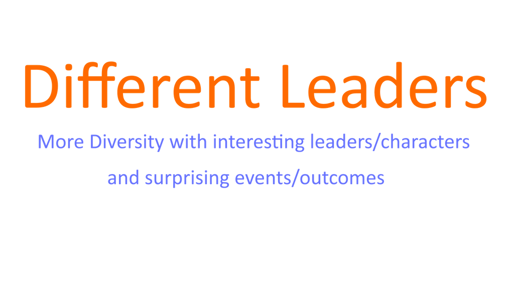 Different Leaders (3 new Nations)