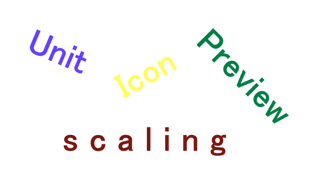 Unit Icon Preview scaling