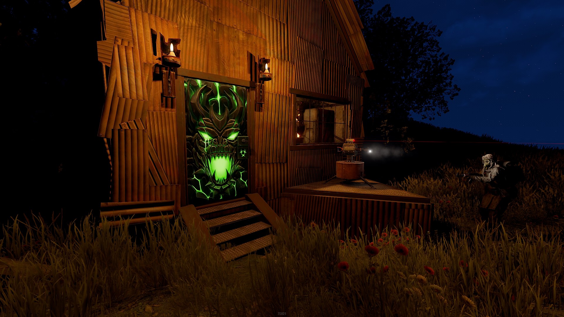 Toxic Dragon Metal Door