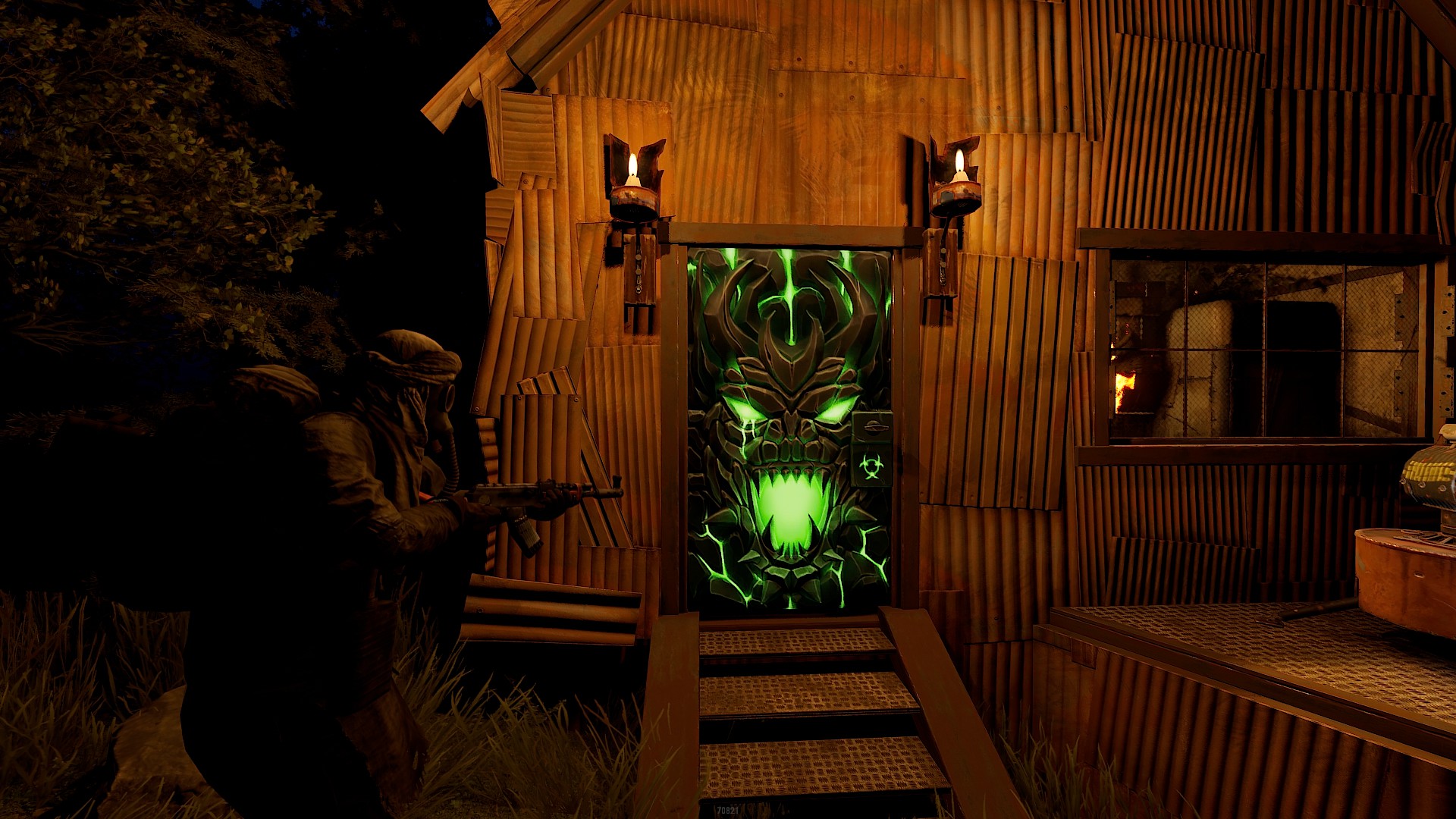 Toxic Dragon Metal Door