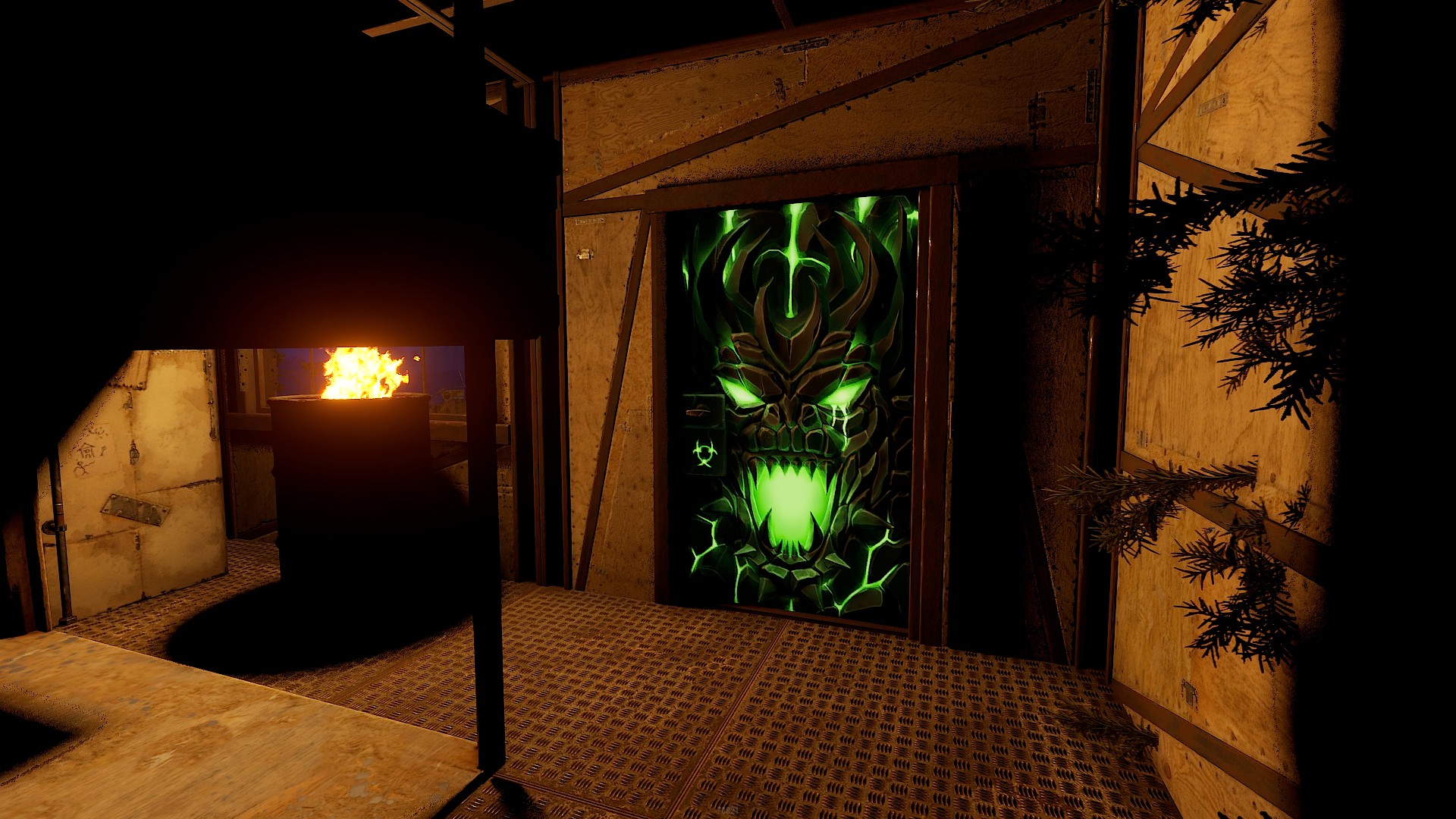 Toxic Dragon Metal Door