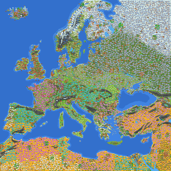Europe but with 200 villa 1860