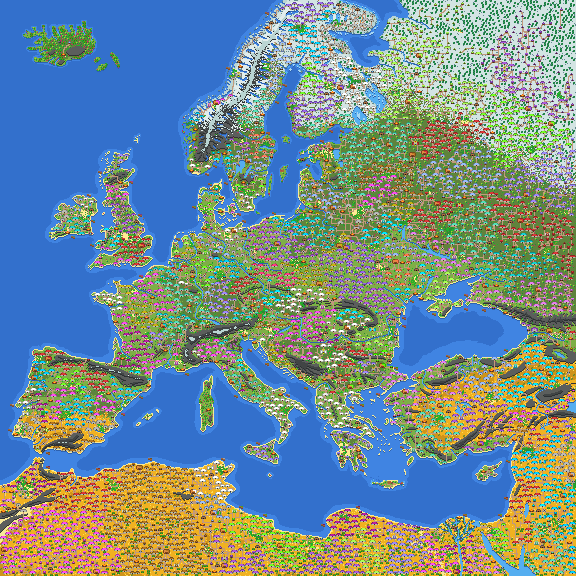 Europe with 200 countries