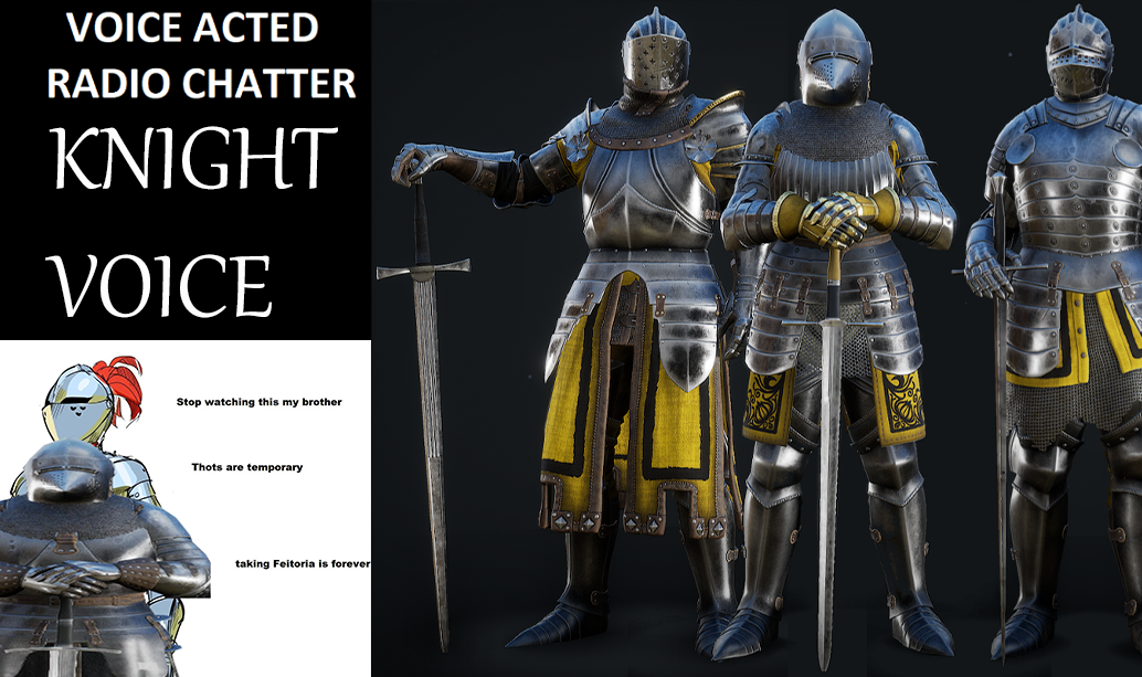 Mordhau Knight Voice-Acted Radio Chatter