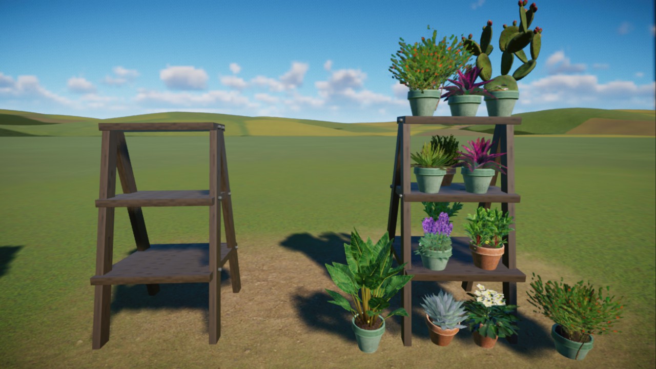 Flower plant shelf decoration 💐💧