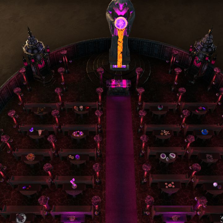 The great dark temple hall of Shintimir