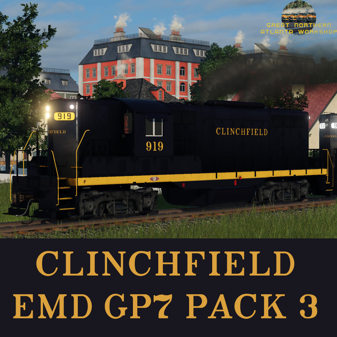 Clinchfield Railroad EMD GP7 Pack 3
