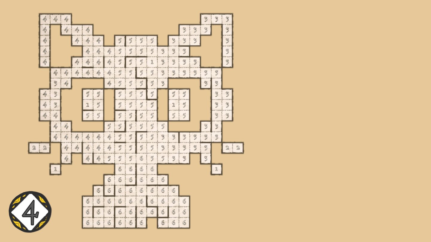 Cat with numbers