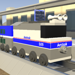 Small Amtrak 509 Dash 8 + Surfliner Set