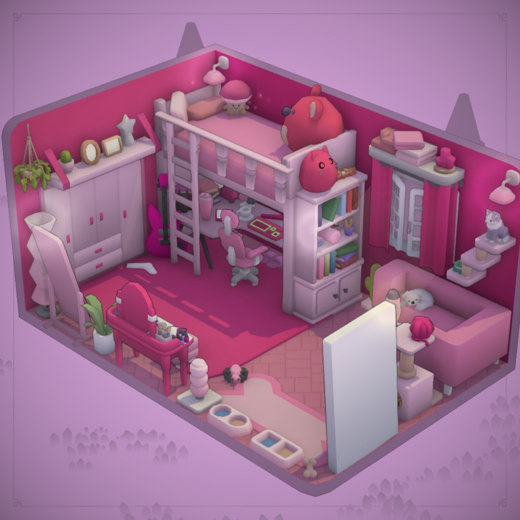 Cute pink room